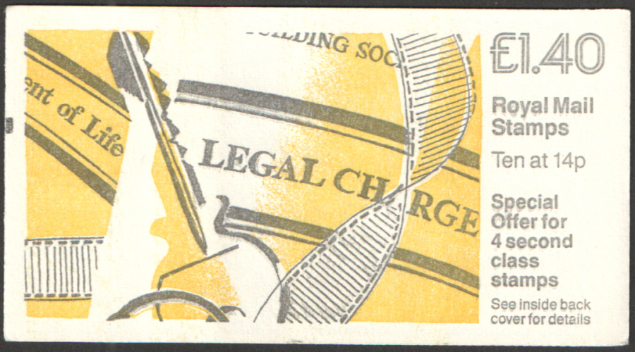 (image for) FM5B / DB7(42)A + BMB £1.40 Legal Charge Right Margin Folded Booklet